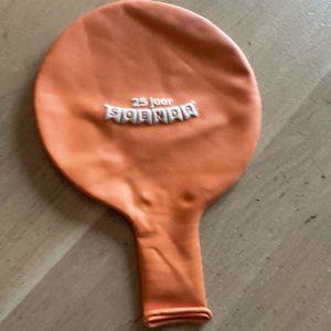 print round ballon orange