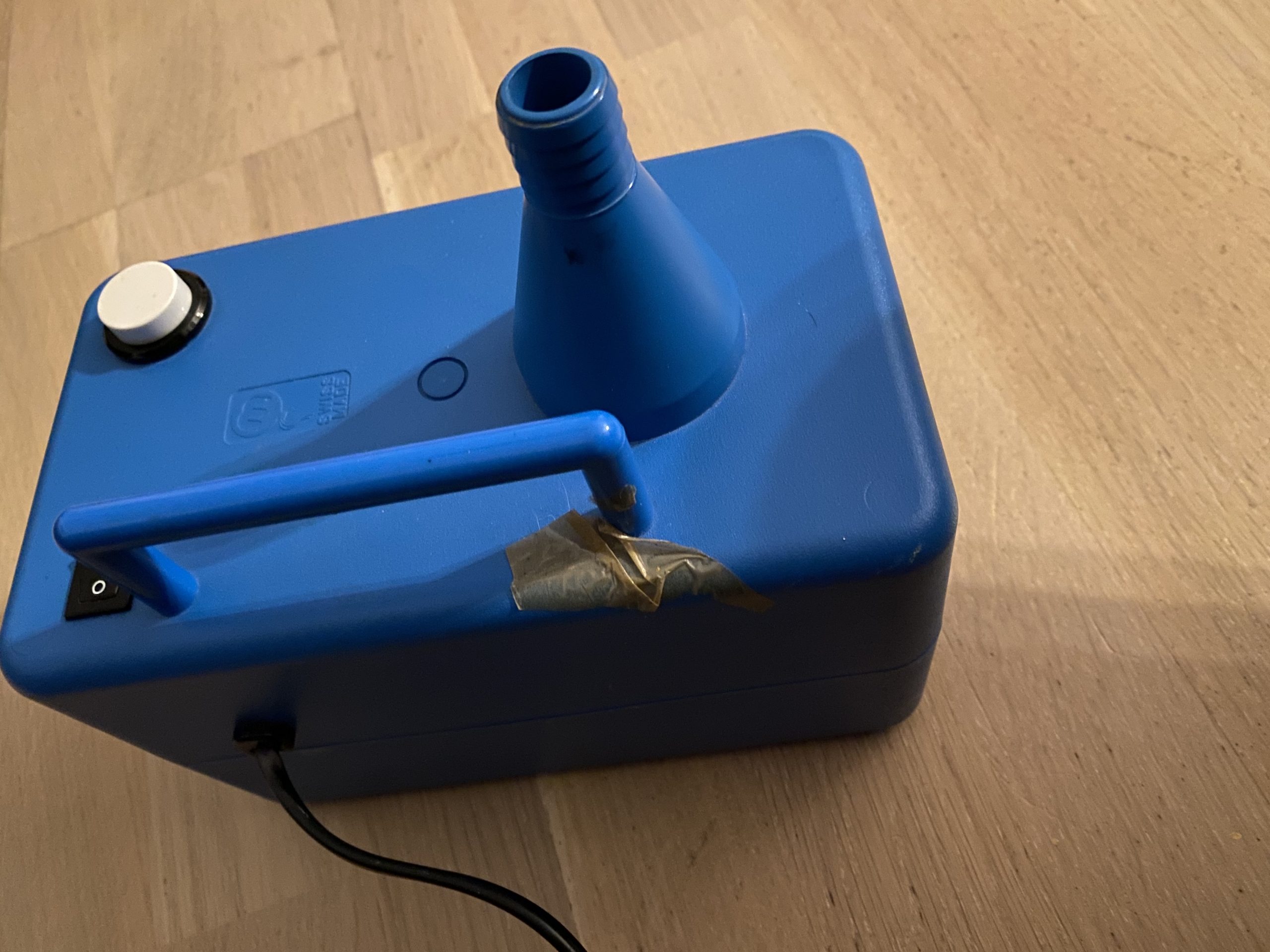 luftpumpe blau airpump used electric ballon pump