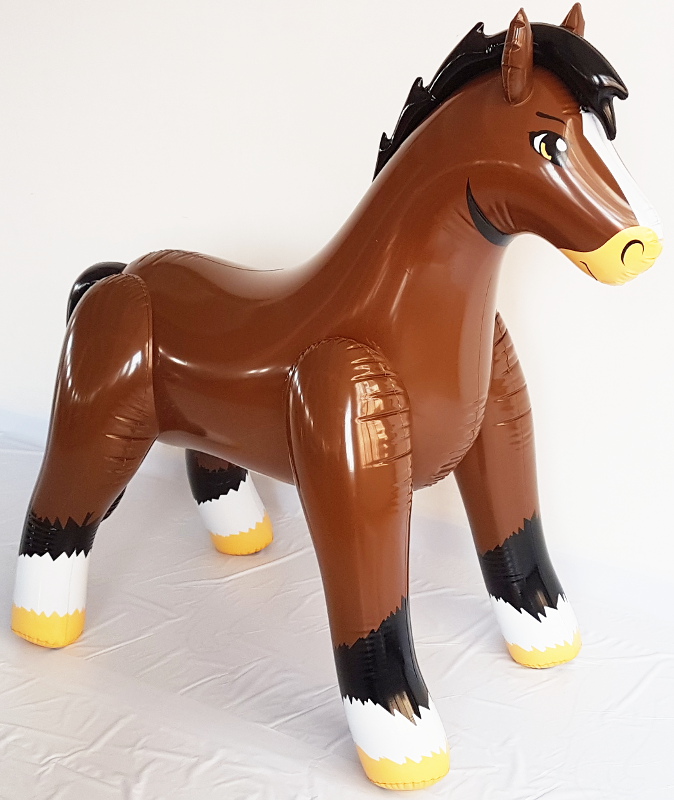 NEW brown horse from inflatable world pferd braun sponsored