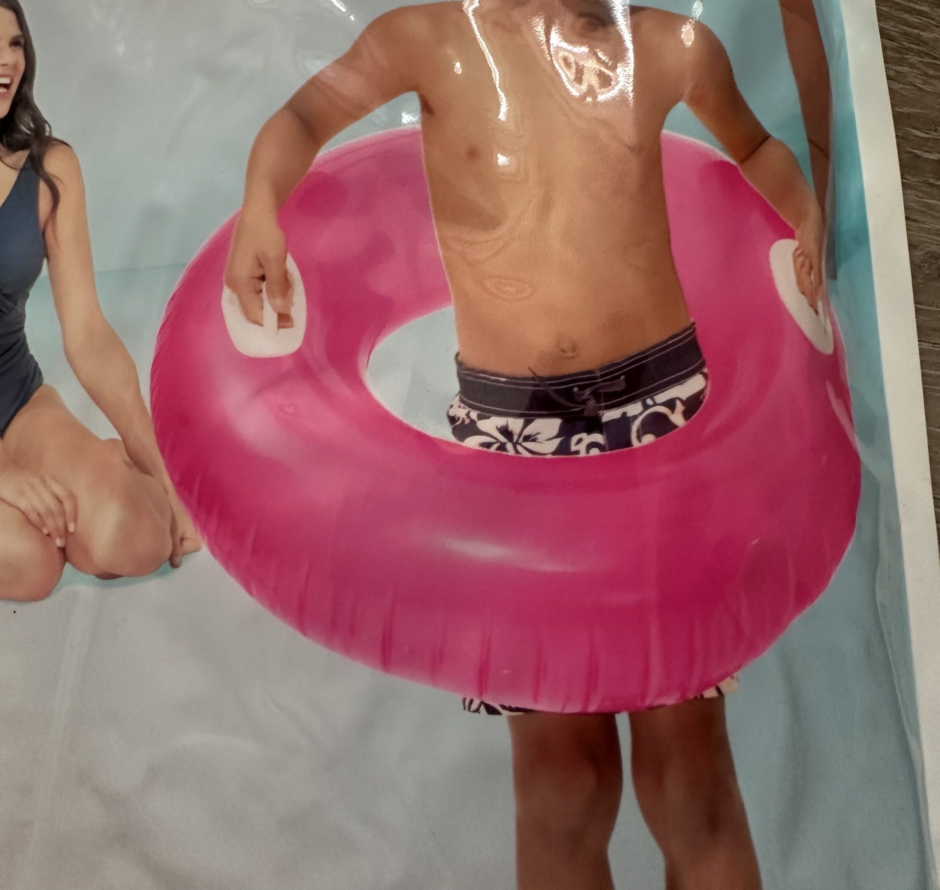 Schwimmring neu pink neon